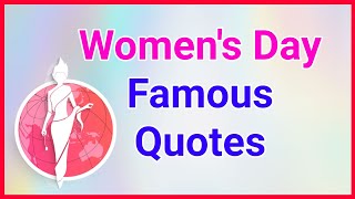 Women's day quotes in english slogans on international women's day !! Ashwin's World