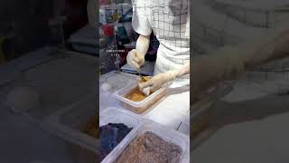 Delicious Dragon Beard Candy In Street Food Night Market