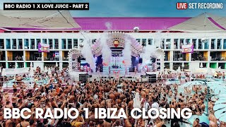 BBC RADIO 1 x LOVEJUICE - Ibiza Closing - Ibiza Rocks - Sammy Porter b2b George Mensah - 30.07.23