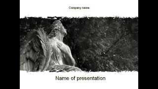Angel Tombstone PowerPoint Template