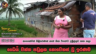 ධෛර්‍ය වන්ත පවුලක නොවෙනස් වූ ඉරණම || Reporter Dambulla || Kumara Ihalagedara ||