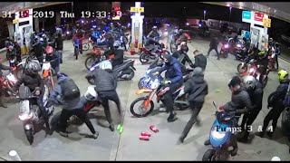 Motorbike gang raid petrol station prompting police appeal