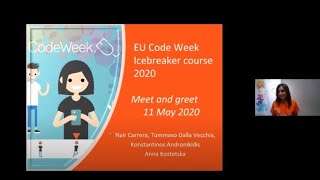 EU Code Week Icebreaker MOOC 2020- Meet and Greet
