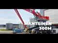 Delivery of the Mantsinen 300 Rubber Tire Gantry Machine Fully Assembled