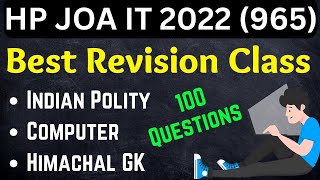 HP JOA IT 965 Exam 2022 !! Most Important Questions Revision !! 100 Questions !!