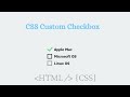 CSS Custom Checkbox List Design | Html CSS