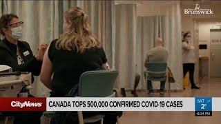 Canada tops 500,000 confirmed COVID-19 cases