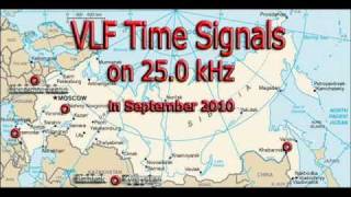 VLF Time Signals Sound on 25.0 kHz