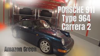 PORSCHE 911 Carrera2 Type964 Amazon Green 空冷ポルシェ　カレラ　アマゾングリーン　右ハンドル　ディーラー車