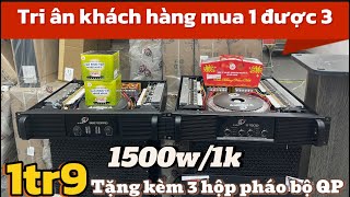 Tri Ân khách hàng Đẩy Mỹ 🇺🇸 1500w 1tr9 tặng kèm 3 hộp pháo bộ Quốc phòng dàn 24 nhanh tay thì còn.