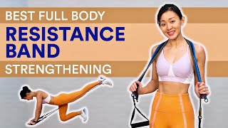 40-Minute Best Full Body Resistance Band Strengthening (Low Impact) | Joanna Soh