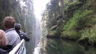 Kahnfahrt in der Kirnitzschklamm ab der oberen Schleuse