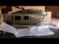 unboxing of the roban r c 600 uh 72 lakota fuselage