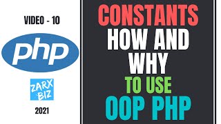 #10 Constant in PHP class with example | Object Oriented PHP Tutorial | PHP Tutorial