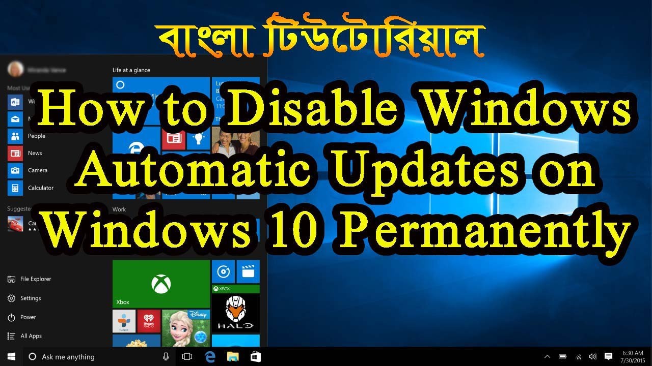 How To Disable Windows Automatic Updates On Windows 10 Permanently In ...