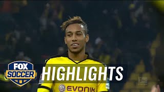 Aubameyang's Dortmund hat trick vs. Augsburg | 2015–16 Bundesliga Highlights