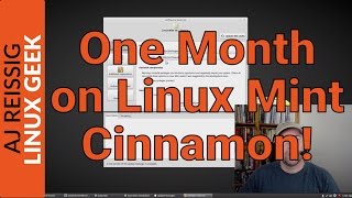 One Month on Linux Mint Cinnamon!