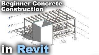 Beginner Concrete Construction in Revit Tutorial (beam, column, foundation)