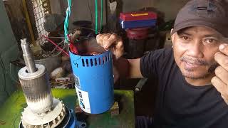 part 2/how to test rotate goulds pump  motor with out centrifugal swich 1.5hp@dodznb238