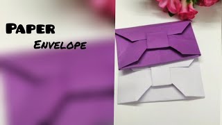 Paper envelope making without glue or tape|Mj crafts