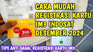 CARA MUDAH REGISTRASI KARTU IM3 INDOSAT 2024