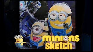 Minions Realistic Drawing 😊😄 | Using Doms Colourpencils