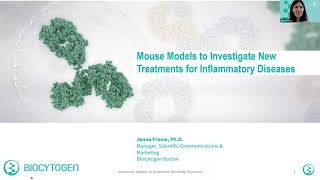 Mouse Models to Investigate New Treatments for Inflammatory Disease