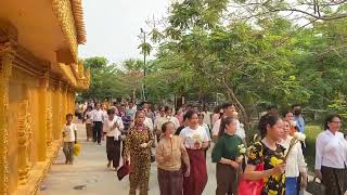 ពិធីដង្ហែ ដុំនិមិត្តសីមា ទិសឥន្រ្ទកីល ថ្ងៃទី១០ វត្តប្រាសាទស្រះកណ្តាល (ខ្ចាស់)