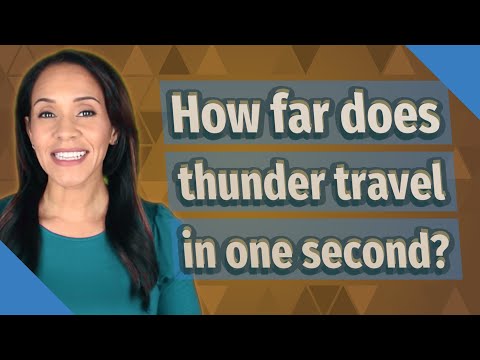 How many miles per second does thunder travel?