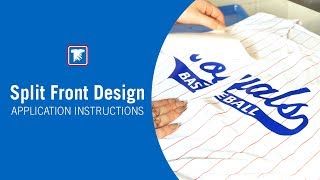 Applying Split Front Custom Transfer