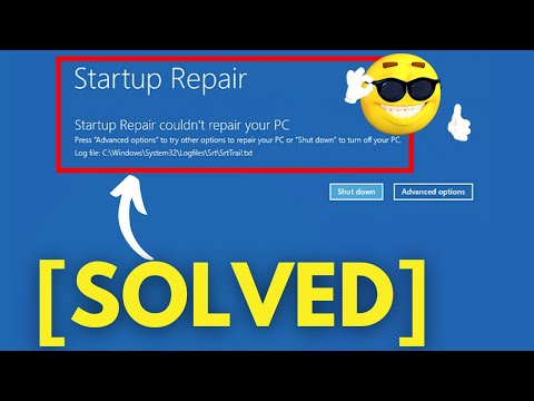 Startup Repair Couldn’t Repair Your PC Windows 10 || Automatic Repair Couldn’t Repair Your PC