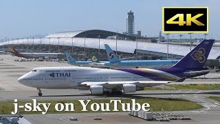 [4K] KIX/RJBB Thai Airways International Boeing 747-4D7 [HS-TGF] / 関西空港 タイ国際航空