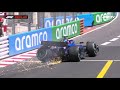 Alex Albon hits the wall hard | F1 2023 Monaco GP FP1