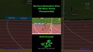 10.65 SECONDS! Sha'Carri Richardson Wins 100 Meters #shacarririchardson #sprint #shorts #goldmedal