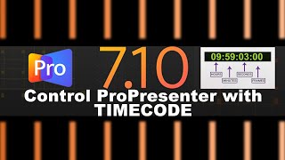 Controlling ProPresenter 7 slides with Timecode from Ableton Live