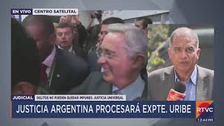 La justicia de Argentina aceptó el proceso judicial contra Álvaro Uribe Vélez por falsos positivos