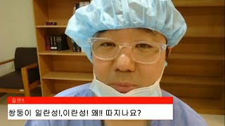 쌍둥이의 출생의 비밀!!!일란성이냐? 이란성이냐? 그것이 문제로다!!