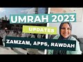 Umrah 2023 Updates - Zamzam, Rawdah, Apps and more #diyumrah #muslimtravelgirl #umrah