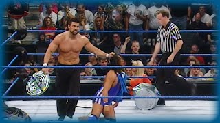 Steve Blackman defends his Hardcore title against the whole roster: SmackDown!, Sep. 21, 2000