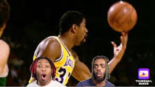 MAGIC DIDNT LOOK WHILE PASSING!! Ki \u0026 Jdot Reacts to Top 10 Magic Johnson Plays.