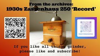 Zassenhaus 250 'Record': 1930s coffee grinder demo and test