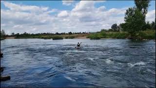 Sohlrampen Rodeo mit dem Itiwit X500 auf der Regnitz