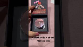 Sinful Lip n cheek Mousse tiny(easy talk shade) #colorbar #moussetint #nykaa #blush #pigmented