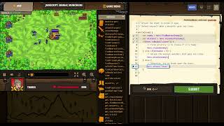 CodeCombat - Maniac Munchkins - JavaScript