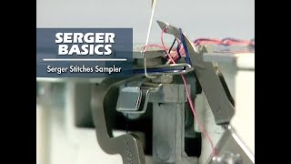 Serger Techniques Sampler - from Serger Basics featuring Pati Palmer and Marta Alto