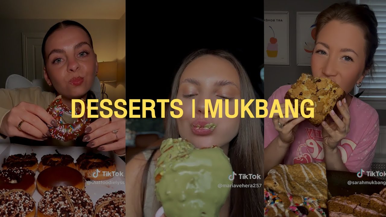 Asmr Desserts Mukbang Tiktok Compilation Sirenyasmrwolrd Youtube