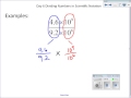 Dividing Numbers in Scientific Notation