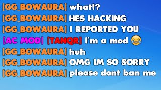 they REPORTED me for HACKING in Roblox Bedwars..
