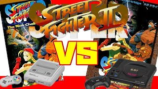 【比較】スーパーストリートファイター2 SFCとMD比べて比較！(SUPER STREET FIGHTER 2 Side by Side Comparison SFC vs MD)