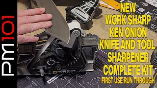 First Use Walkthrough Of NEW Work Sharp Ken Onion Knife And Tool Sharpener Set - PM101